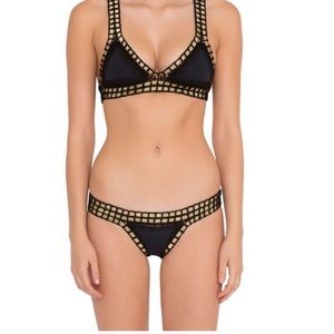 Kiini bikini black and gold